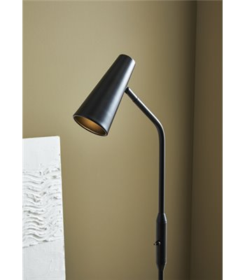 Markslöjd Crest sort gulvlampe