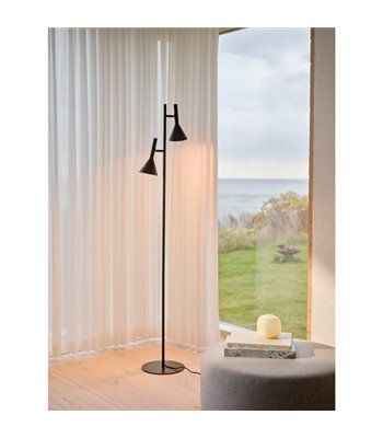 Nordlux Kelvis sort gulvlampe