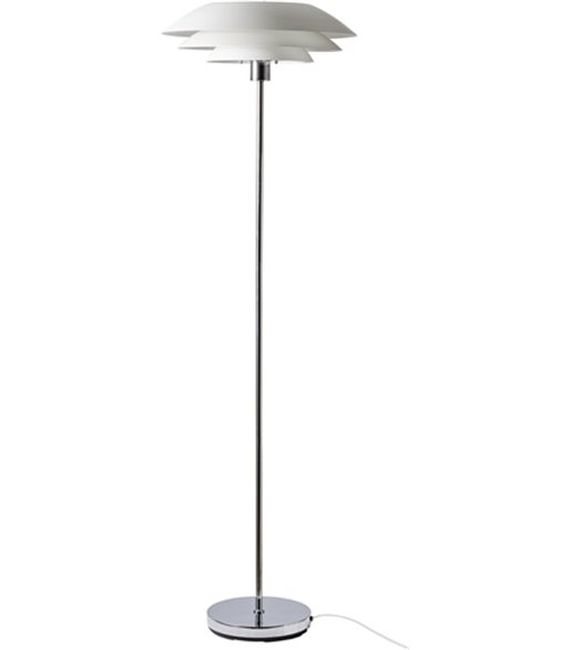 Dyberg Larsen DL45 mat hvid gulvlampe