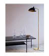 Dyberg Larsen Futura sort/messing gulvlampe