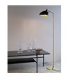 Dyberg Larsen Futura sort/messing gulvlampe