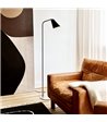 Dyberg Larsen Oswald sort/stål gulvlampe