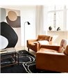 Dyberg Larsen Oswald sort/stål gulvlampe