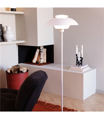 Dyberg Larsen Opus hvid gulvlampe