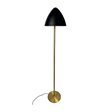 Dyberg Larsen Oulu sort/messing gulvlampe