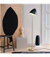 Dyberg Larsen Oulu sort/messing gulvlampe