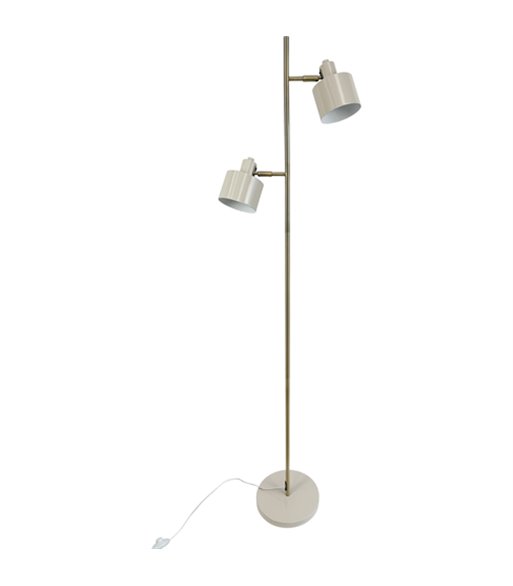 Dyberg Larsen  Ocean beige messing gulvlampe