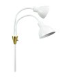 Dyberg Larsen Lilje hvid/messing gulvlampe