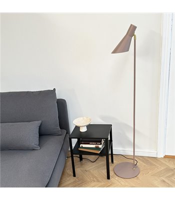 Dyberg Larsen DL12 beige/messing gulvlampe