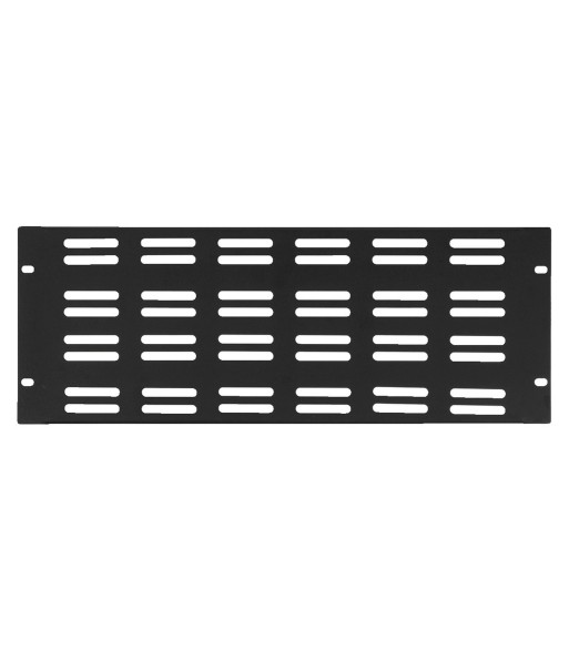 Monacor RCP-8724U Rackpanel, 4U, stål, U-profil, vandret ventilationsåbning