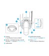 Sennheiser SKM 100-835 G3C Handheld Transm.,MMD 835 Capsular dynamic, Cardioid, C-Band 734-776MHz