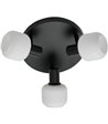 Nordlux Milford sort 3-spot rondel