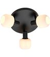 Nordlux Milford sort 3-spot rondel