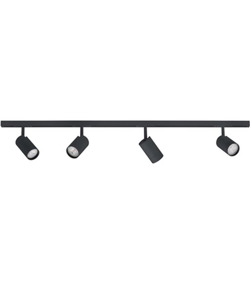 ANTIDARK Designline 4 Tube sort 2 meter skinne loftspot