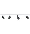 ANTIDARK Designline 4 Tube sort 2 meter skinne loftspot
