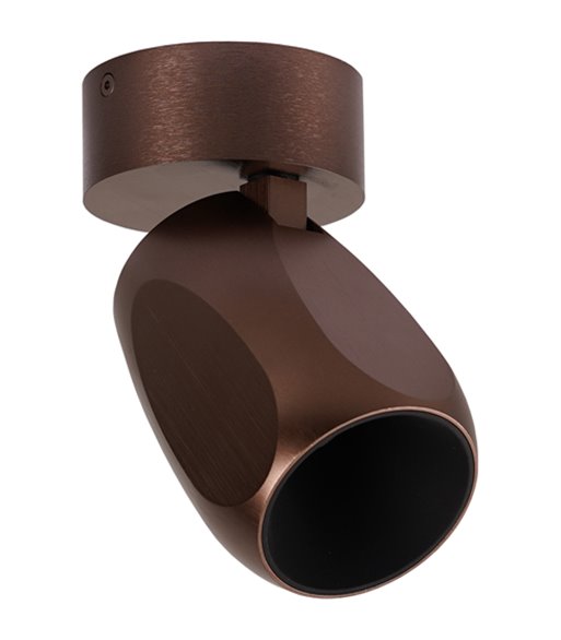ANTIDARK Facet W70 LED 2700K mørk kaffe påbygningsspot