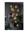 Globen Lighting Skyfall amber/messing pendel