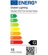 Globen Lighting Skyfall amber/messing pendel