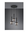 TRIO Clayton 3 lys mat sort pendel