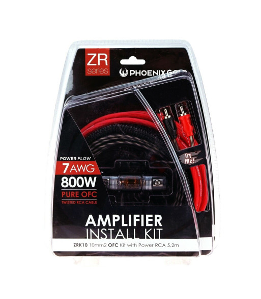 Phoenix Gold ZRK10 10mm² car amplifier cable connection set wiring kit
