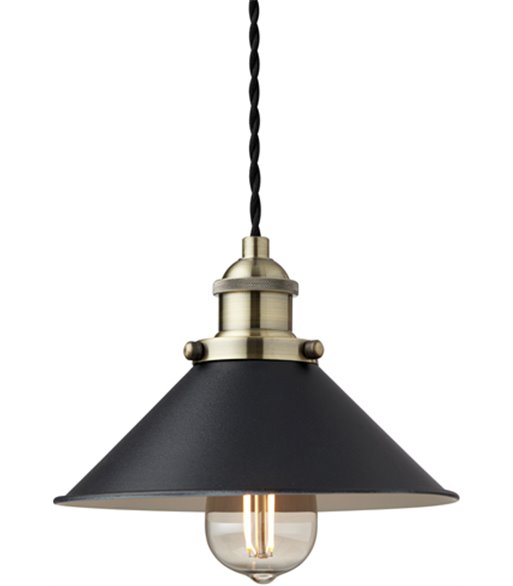 Nielsen Light Neksø messing/sort pendel