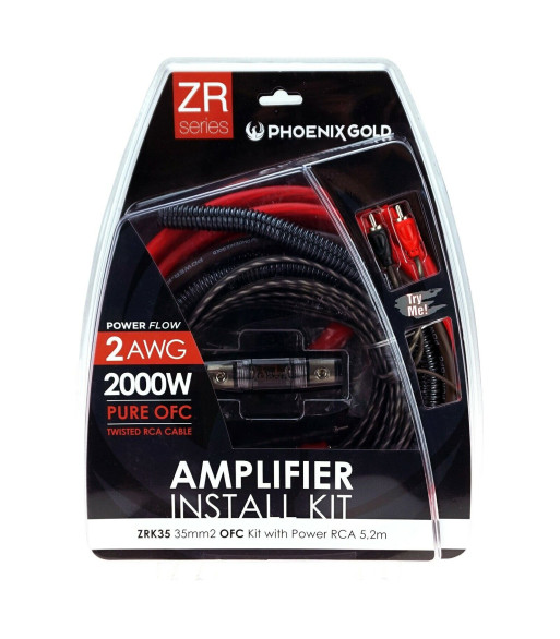 Phoenix Gold ZRK35 35mm² car amplifier cable connection set wiring kit