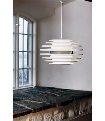 Belid Ellipse Ø50 hvid/krom pendel