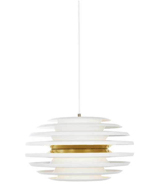 Belid Ellipse Ø50 hvid/messing pendel
