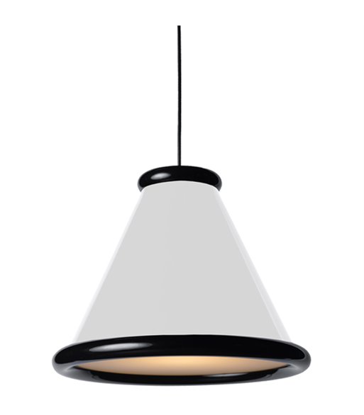 Belid Belle Ø36 Glossy white/Glossy black pendel