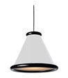 Belid Belle Ø36 Glossy white/Glossy black pendel