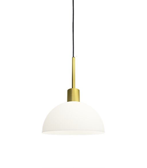 Herstal Vienda messing/opal glas pendel