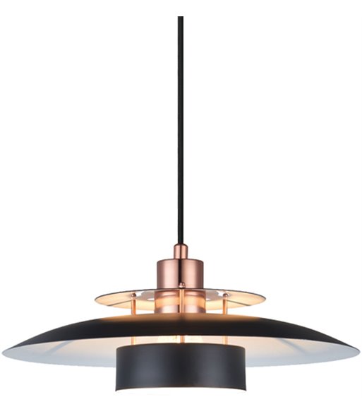 Halo Design Sørup Ø40 sort/kobber pendel