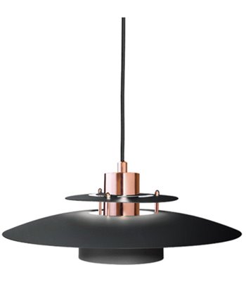 Halo Design Sørup Ø40 sort/kobber pendel