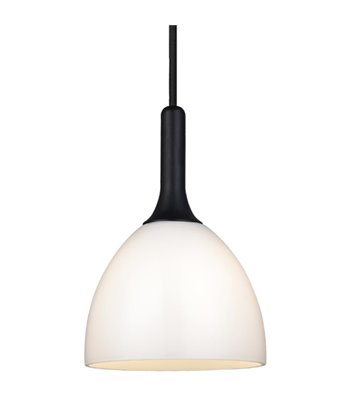 Halo Design Bellevue Ø14 opal/sort træ pendel
