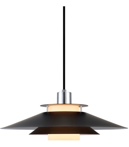 Halo Design Rivoli Ø40 sort/krom pendel