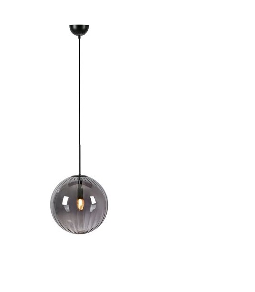 Markslöjd Fengari mat black/smoke pendel