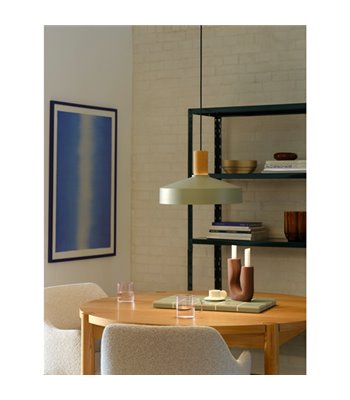 Nordlux Elvas kork dusty green pendel