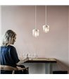 UMAGE Acorn hvid/kobber pendel