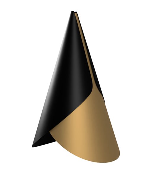 UMAGE Cornet sort/messing pendel