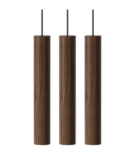 UMAGE Chimes Cluster 3 Ø3 mørk eg pendel