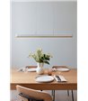 UMAGE Hazel Branch hvid/messing langbordspendel