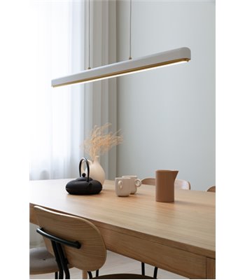 UMAGE Hazel Branch hvid/messing langbordspendel