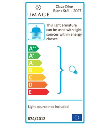 UMAGE Clava Dine 2097 Ø43 stål pendel