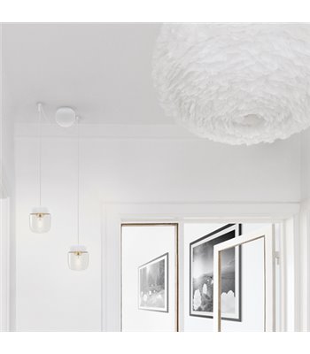 UMAGE Acorn hvid/stål pendel