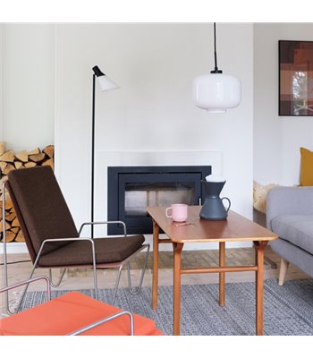 Dyberg Larsen Arp Ø25 opal/sort pendel