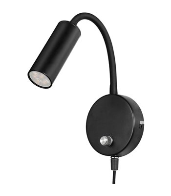 Oriva Flex Mini sort væglampe