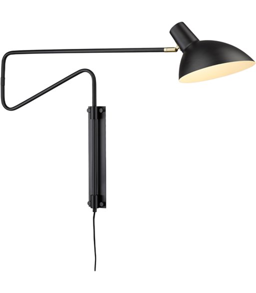 Halo Design Metropole Deluxe sort væglampe