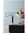 Halo Design Metropole Deluxe sort væglampe