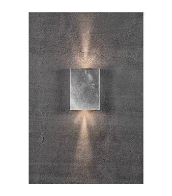 Nordlux Fold 15 seaside gavlaniseret stål udendørs væglampe