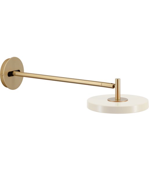 UMAGE Asteria Wall Long messing/Pearl White væglampe